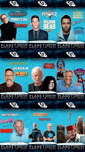 🪐⚡️It’s finally here, this weekend is Planet Comicon Kansas City’s 25th Anniversary. Three days of celebrities, cosplay, entertainment, and comics at Bartle Hall. Here’s just some of the amazing guests you can meet at PCKC 2024. Tickets are available at Planetcomicon.com | Planet Comicon Kansas City