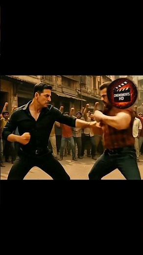Akshay Kumar vs Salman Khan | Epic Bollywood Action Scene | Street Fight, High-Octane Stunts