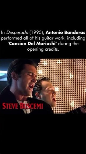 Did Antonio Banderas REALLY play that guitar? 🎸 #shorts #MovieTrivia #AntonioBanderas #DidYouKnow