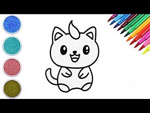How to Draw a Cute Yellow Cat | Easy Drawing for Kids