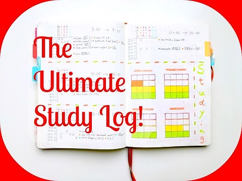 The Ultimate Study Log | Bullet Journal for University Students | The Boosted Journal
