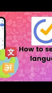 How to select the language on TickTick?