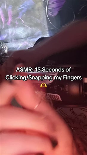 ASMR: 15 Seconds of Clicking/Snapping my Fingers 🫶 #relaxing #2026 #notalkingasmr #handsoundsasmr #fastasmr