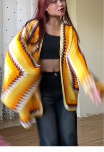 Crochet Hexagon Cardigan for Stylish Comfort