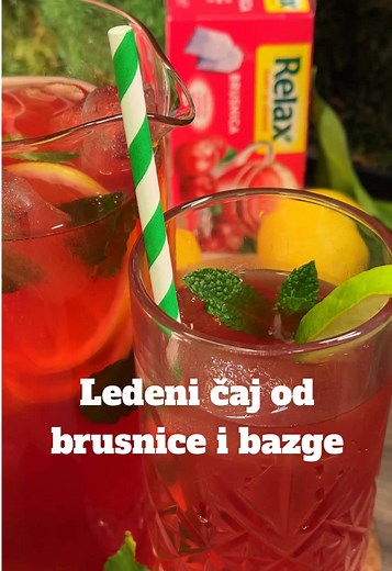 Ledeni čaj od brusnice i bazge – osvježavajući recept