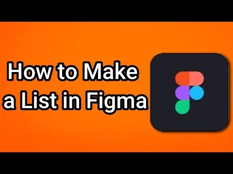 How to Make a List in Figma