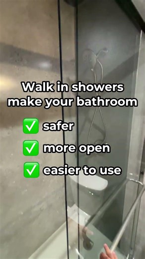 What are the benefits of a walk in shower?