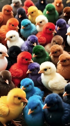 |Multiple🏵️🌈colors💐💥 chicks🐥🐤Ever|#cute #funny #entertainment