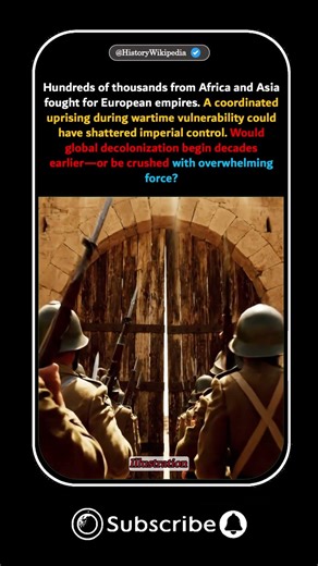 What if colonial troops revolted during the war? #Decolonization