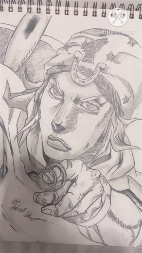 Johnny Jostar Jojo Bizarre Adventure part 7. #art #anime #artist #fyp #music #Netflix #manga #shorts