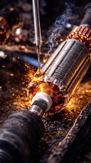 See How Motors Are Actually Made #manufacturing #process #shorts