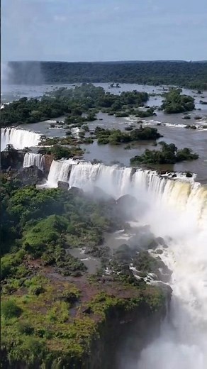 Cataratas do Iguaçu Vista Aérea | Um Espetáculo da Natureza 🌊🌿 #vistaincrivel