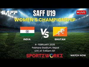 LIVE | India vs Bhutan | SAFF U-19 Women’s Championship | Pokhara, Nepal
