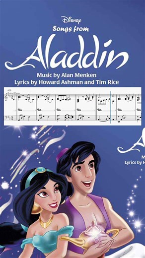 Score Study: A Whole New World | Piano