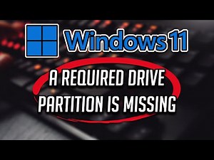 FIX A Required Drive Partition Is Missing Error During Reset This PC Windows 11/10