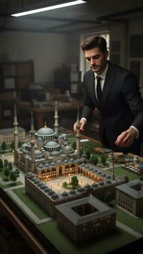 Building a Masterpiece: Miniature Blue Mosque Architecture