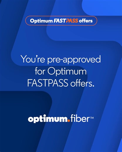 Switch to Optimum FASTPASS offers & start SAVING instantly! Risk-free. Reward-packed. Act now to get a 5-year price lock. | Optimum | Facebook