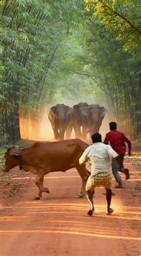 Jungle Ke Kachche Raste Par Achanak Hathi Ka Jhund! 😱 Sab Bhagne Lage