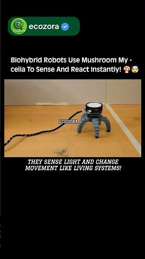 Mushroom-Powered Robots Controlled By Fungal Signals 🍄🤖⚡ | #robotics #science #ai #tech #innovation