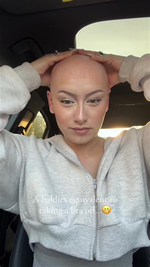 Satisfying Head Rub After Wig Removal