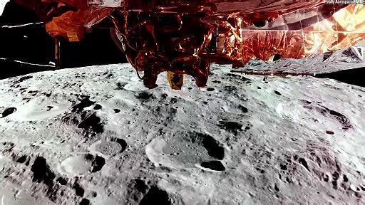 Blue Ghost spaceship captures close-up footage of the Moon