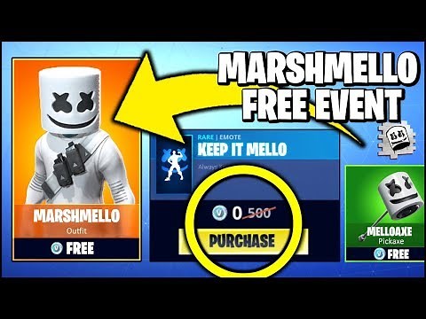 *NEW* Fortnite FREE SKIN & EMOTE, GLIDER *RIGHT NOW* (Fortnite x Marshmello Skin Concert Event)