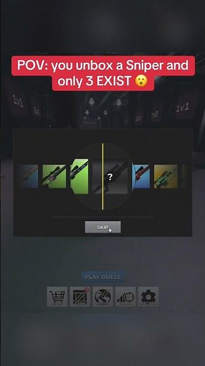 Unboxing an FX Secret in sniper duels! #sniperduels