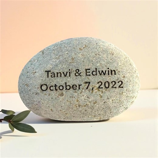 Personalized River Stone (1–4″) - Etsy
