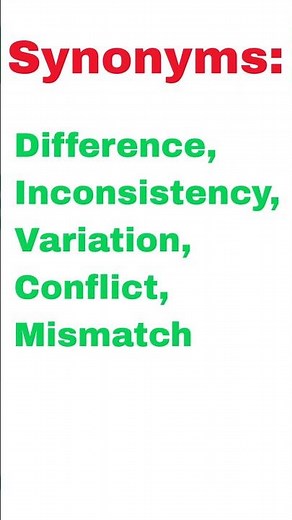 Discrepancy- Meaning, Synonyms& Examples #shorts