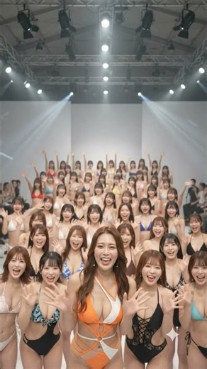 限界突破の変形水着ショー💖グラドルからリアルサイズモデルまで大集合！