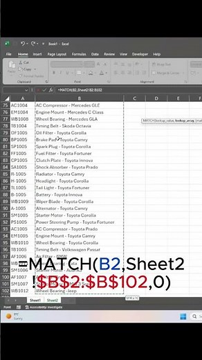 How to use Match Function in excel #excel #edexcel #exceltutorial #excelformula
