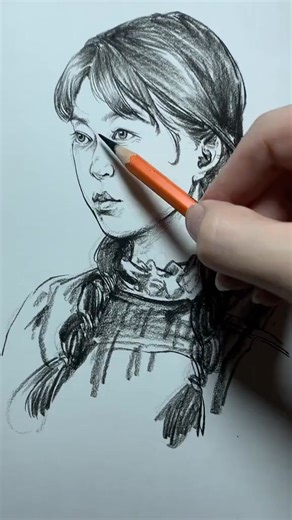 Adding a small pair of glasses to the character. #ArtTraining #Sketching #ArtStudent | Content Connect
