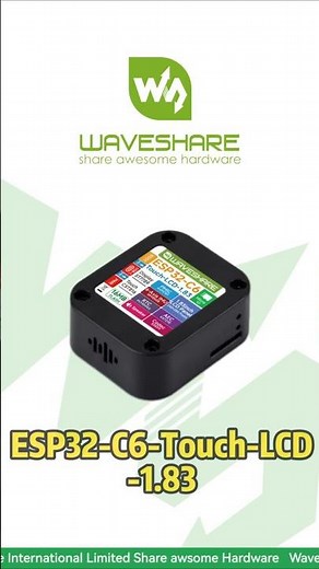 ESP32-C6-Touch-LCD-1.83,Clear Voice & Audio DSP,IMU Sensor + RTC Inside,Works with AI Voice Apps