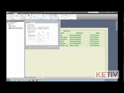 How to Add Up Parts List Values in Autodesk Inventor