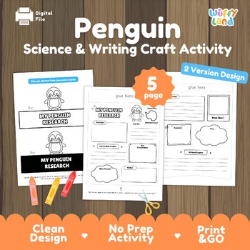Penguin Craft & Science Research Project | Winter & Polar Animal Activity