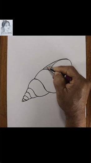 How to draw a Shell step by step #Shorts