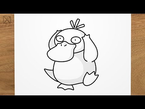 How to draw a PSYDUCK (Pokémon) step by step, EASY