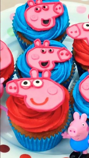 TIKTOK Cutest Peppa Pig Cupcake Hack!! 🥰🐷🐽 #shorts #peppapig #hooplarecipes #blackpink