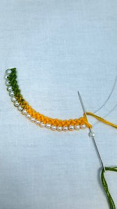 simply easy quick embroidery neck design || hand embroidery #embroidery #borderdesign #diy #trending #reels | Cherry Blossom