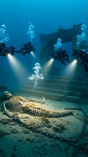  BREAKING NEWS: A mermaid-like skeleton has been uncovered in ancient sunken ruins by divers, sparking intense debate about mythical creatures and forgotten civilizations. The discovery has reignited global curiosity — is this long-awaited evidence supporting centuries of folklore, or just another baffling mystery the world isn’t ready to explain?  #MermaidMystery #DeepSeaDiscovery #AncientRuins #LostCivilizations #OceanSecrets | Whisper Caves | Facebook