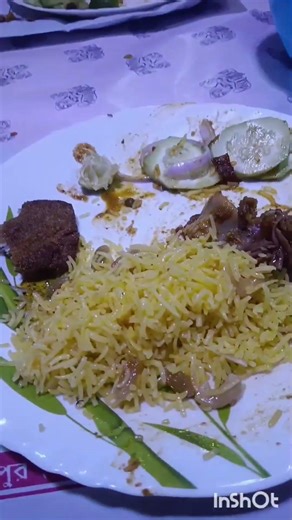 Dada r reception er main course a কী কী খেলাম 🌼❤️ #bengali #food #bengaliwedding