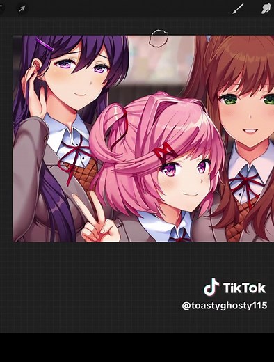 DDLC Headcanon Edits: Sayori, Monika, Natsuki & Yuri Redesigns