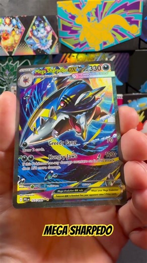 MEGA SHARPEDO SIR PULL! This Card Is INSANE 🦈🔥 #pokemoncards #shorts