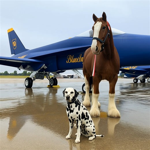 Size Comparisons - a Dalmatian, a Clydesdale Horse, and a F-18 Super Hornet | Horse Grapevine