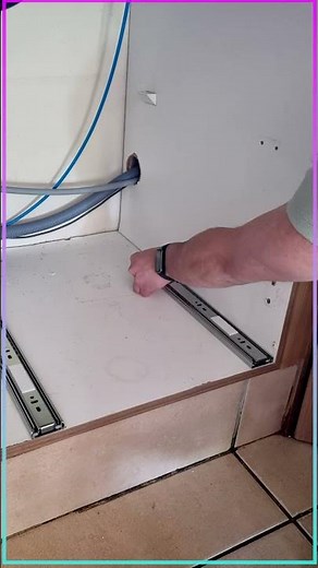 Effortlessly Install a DIY Pull-Out Bin in Seconds | Smart Space Hack #shorts #satisfying #diy