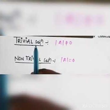 Trivial and non trivial solution//matrics and determinats//system of homogenous linear equition