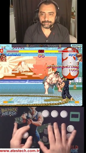 E.Honda vs Ryu - Super Street Fighter II X GrandMaster #ssf2x #ssf2xjr1 #arcade #shorts #fightcade