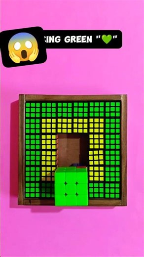 Making All The Cubes Green "💚"(Again)😱 #viral #rubikscube #shorts 👍