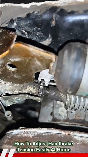 How To Adjust Handbrake Tension Easily At Home #shorts #mechanic #brakesystem