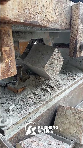 Stone splitting machine Automatic Cube stone cutting machine #stonemachine